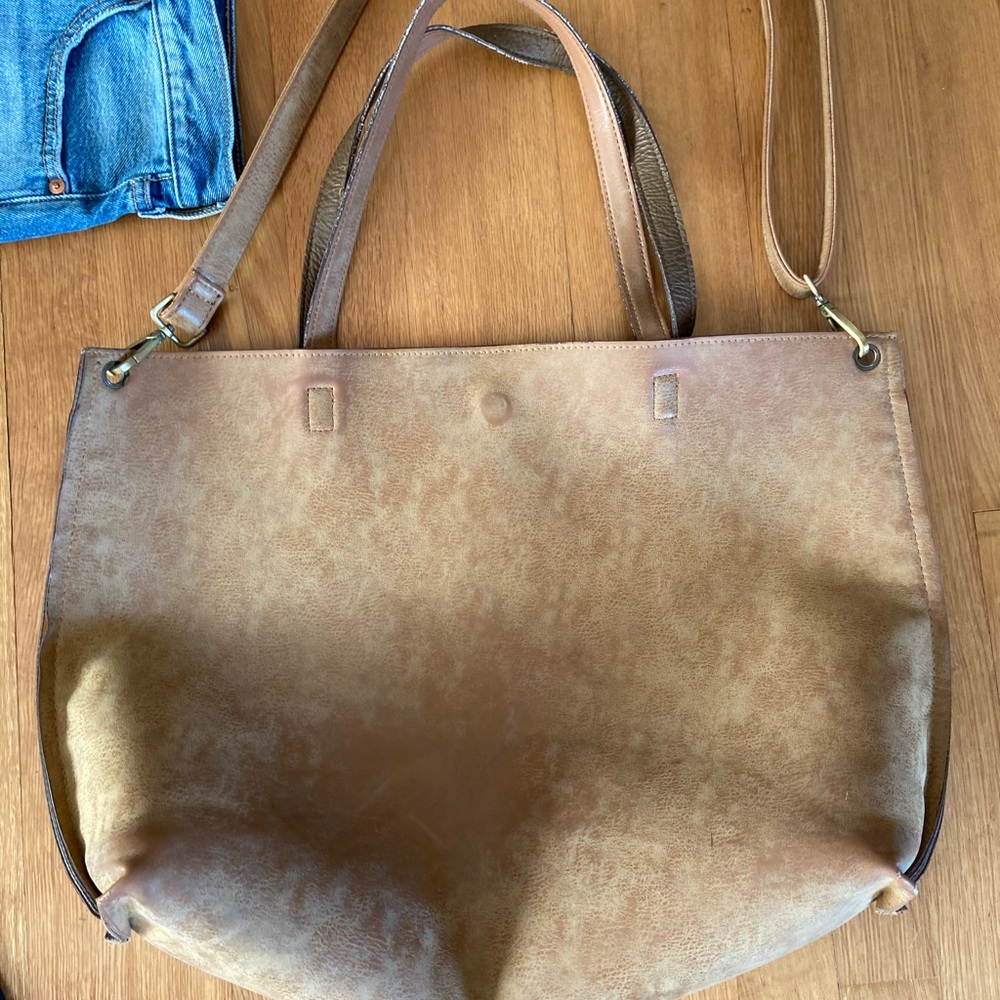 Free People Vegan Leather Tote Bag